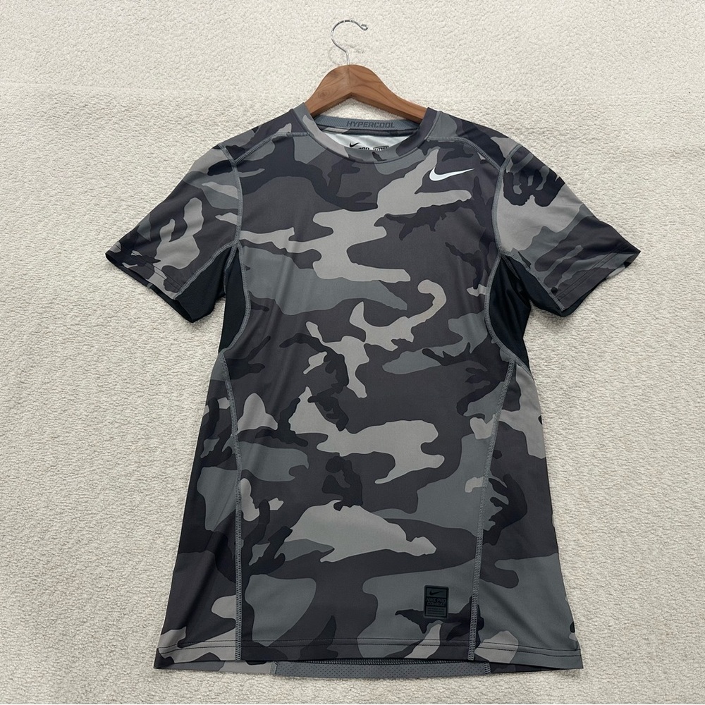 Nike Pro Combat Dri-Fit Camo Short Sleeve Shirt Size Small